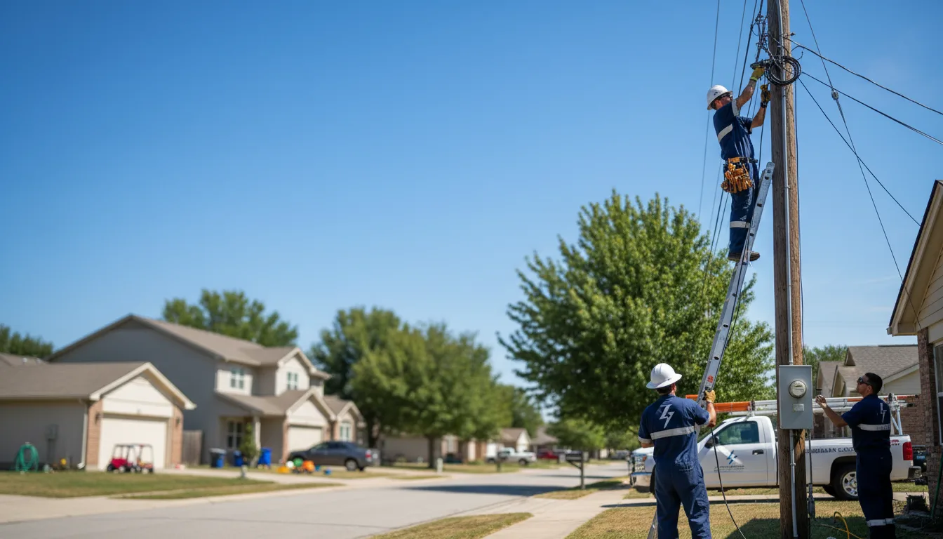 Residential electrician providing installation services in Curtis, MI